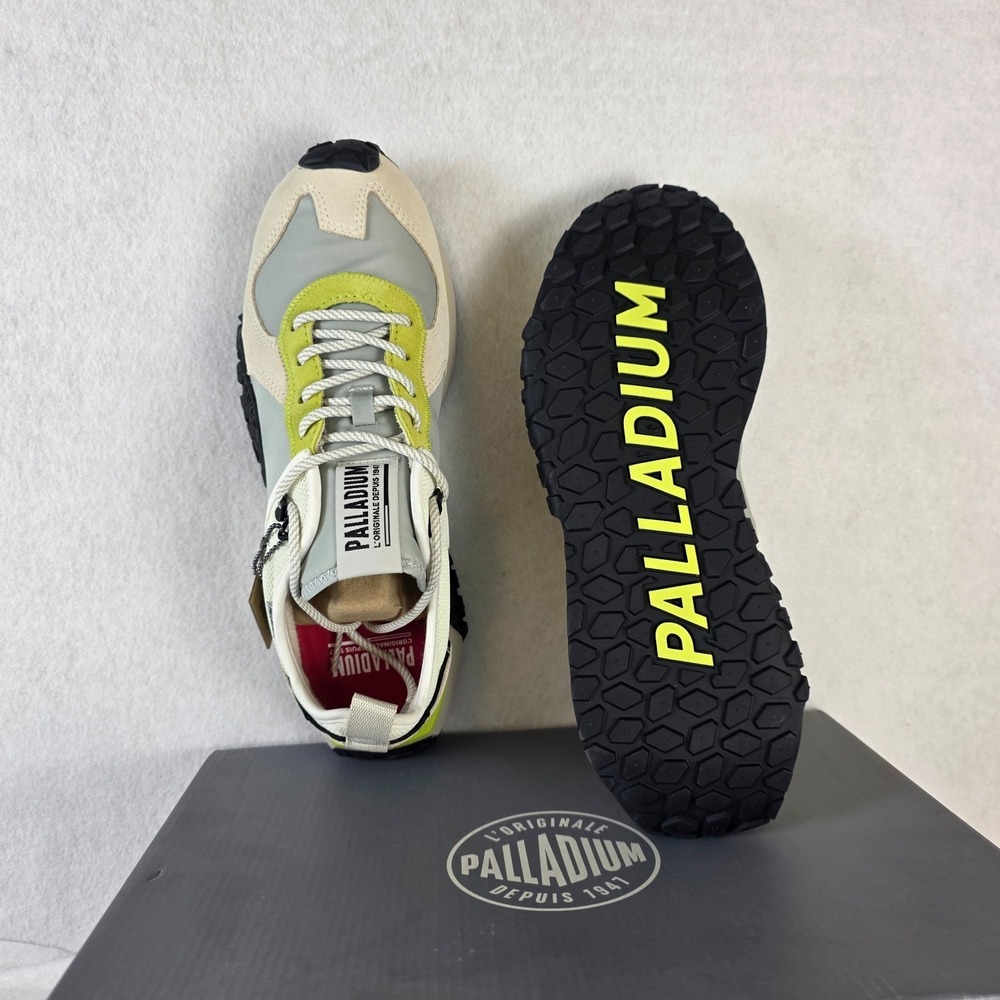 Palladium Troop Runner Sneakers Men's 10 Women's 11.5 Cream White‎ Black  NIB - Picture 6 of 8